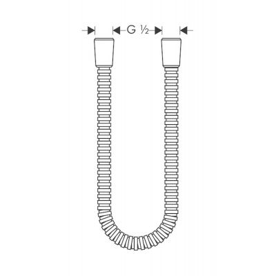 Axor Montreux wąż prysznicowy 160 cm nikiel szczotkowany 28116820