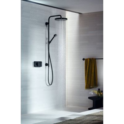 Axor One zestaw prysznicowy podtynkowy z deszczownicą czarny mat 48790670