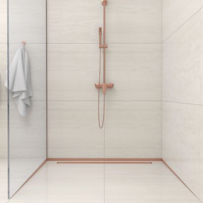 Balneo listwa kształtująca spadek 120 cm lewa miedziana D0101040210-1