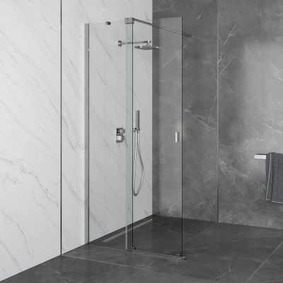 Besco Vayo Walk-In ścianka prysznicowa 100 cm chrom/szkło przezroczyste VY-100-200C
