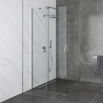 Besco Vayo Walk-In ścianka prysznicowa 120 cm chrom/szkło przezroczyste VY-120-200C