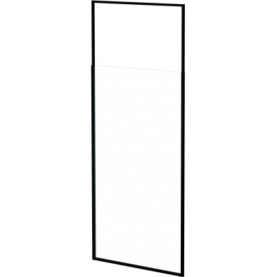 Besco Icon Walk-In ścianka prysznicowa 120 cm czarny mat/szkło przezroczyste IC-120-200C