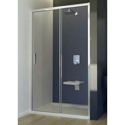 Besco Actis drzwi prysznicowe 100 cm przesuwne chrom błyszczący/szkło przezroczyste DA-100