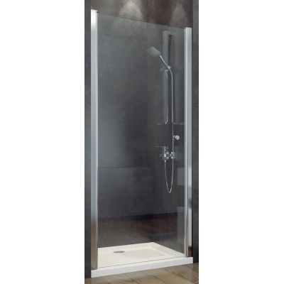 Besco Sinco drzwi prysznicowe 80 cm wnękowe chrom błyszczący/szkło przezroczyste DS-80