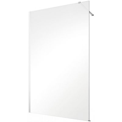 Besco Eco-N ścianka prysznicowa Walk-In 90 cm chrom/szkło przezroczyste EN-90-195C