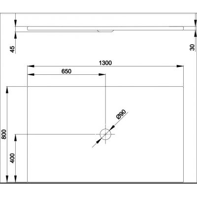 Bette BetteFloor brodzik 130x80 cm prostokątny biały 5793-000