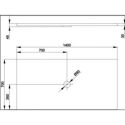 Bette BetteFloor brodzik 140x70 cm prostokątny biały 5803-000