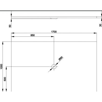 Bette BetteFloor brodzik 170x100 cm prostokątny biały 5817-000