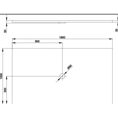 Bette BetteFloor brodzik 180x100 cm prostokątny biały 5818-000