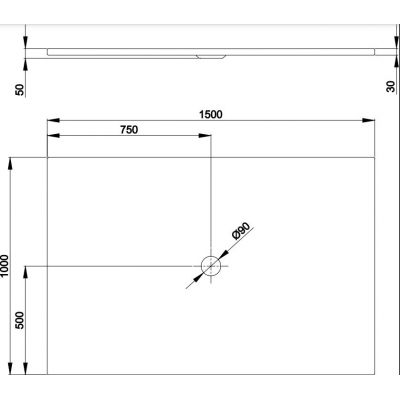 Bette BetteFloor brodzik 150x100 cm prostokątny biały 5946-000