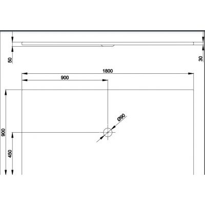 Bette BetteFloor brodzik 180x90 cm prostokątny biały 5988-000