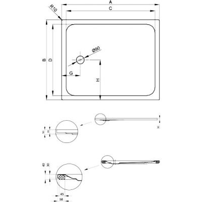 Bette BetteUltra brodzik prostokątny 110x80 cm biały 8729-000AS