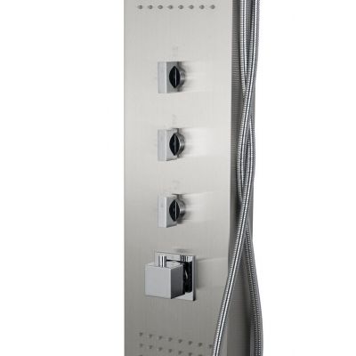 Corsan Neo panel prysznicowy ścienny termostatyczny LED chrom 649834