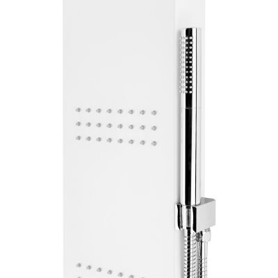 Corsan LED Kaskada panel prysznicowy ścienny biały/chrom A013AMNEWLEDBIEL