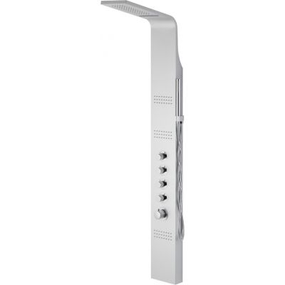 Corsan Kaskada panel prysznicowy ścienny termostatyczny gwiezdna szarość A014ATKASKADASREBRNY