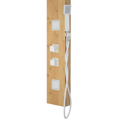 Corsan Bao panel prysznicowy termostatyczny ścienny drewno/biały B-022TBAOBIAŁY