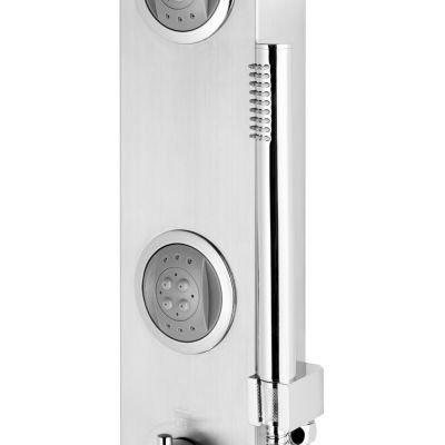 Corsan Snake panel prysznicowy ścienny termostatyczny srebrny S-002SNAKE