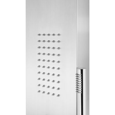 Corsan Samsara panel prysznicowy ścienny termostatyczny srebrny S-003TSAMSARA