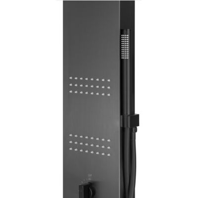 Corsan Neo panel prysznicowy ścienny termostatyczny grafit S-060TNEOGRAFIT