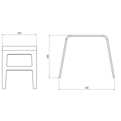 Deante Mokko stołek łazienkowy biały ADMA51T