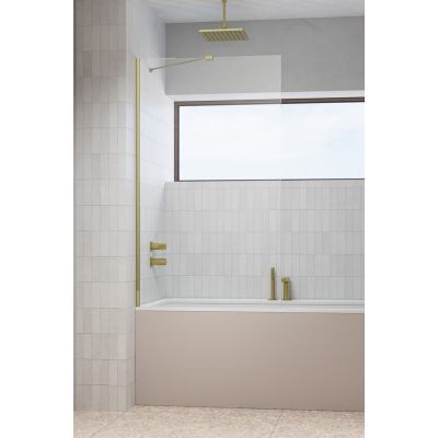 Radaway Modo New Gold PNJ II parawan nawannowy 90 cm 1-częściowy złoty szczotkowany/szkło przezroczyste 10006090-99-01