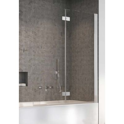Radaway Nes Brushed Nickiel PND I parawan nawannowy 110 cm 2-częściowy nikiel szczotkowany/szkło przezroczyste 10010110-91-01R