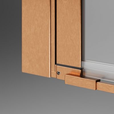 Radaway Nes Brushed Copper PND I parawan nawannowy 100 cm prawy miedź szczotkowana/szkło przezroczyste 10010100-93-01R