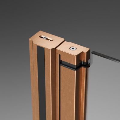 Radaway Nes Brushed Copper PND I parawan nawannowy 100 cm prawy miedź szczotkowana/szkło przezroczyste 10010100-93-01R