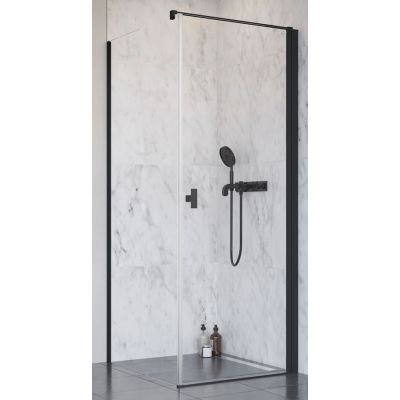 Radaway Nes Black KDJ I drzwi prysznicowe 80 cm prawe czarny mat/szkło przezroczyste 10022080-54-01R