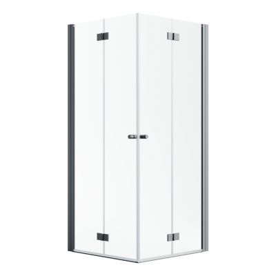 Radaway Nes Brushed Gold KDD B drzwi prysznicowe 80 cm składane brushed gunmetal/szkło przezroczyste 10024080-92-01R