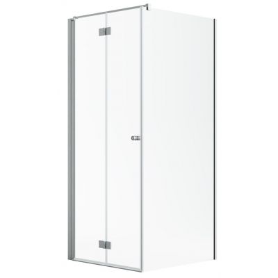 Radaway Nes Brushed Nickiel KDJ B drzwi prysznicowe 100 cm lewe nikiel szczotkowany/szkło przezroczyste 10025100-91-01L