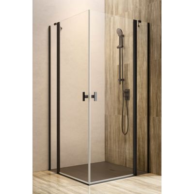 Radaway Nes Black KDD II drzwi prysznicowe 90 cm prawe czarny mat/szkło przezroczyste 10031090-54-01R