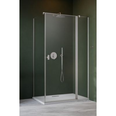 Radaway Nes Brushed Nickel KDJ II drzwi prysznicowe 100 cm prawe nikiel szczotkowany/szkło przezroczyste 10032100-91-01R