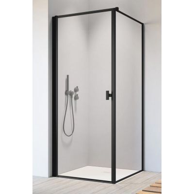 Radaway Nes 8 Black KDJ I Frame drzwi prysznicowe 90 cm lewe czarny mat/szkło Frame 10072090-54-56L