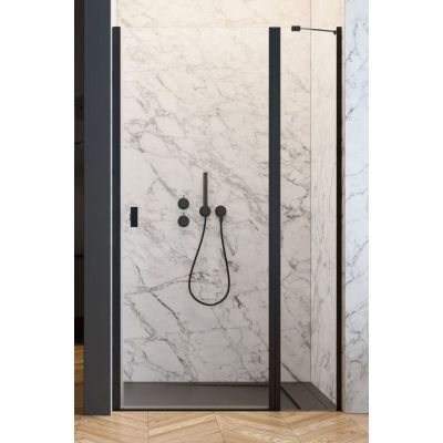 Radaway Nes 8 Black DWJ II drzwi prysznicowe 110 cm wnękowe prawe czarny mat/szkło przezroczyste 10083110-54-01R