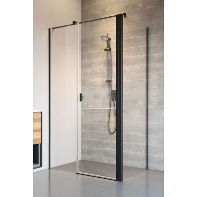 Radaway Nes Black KDS II drzwi prysznicowe 110 cm lewe czarny mat/szkło przezroczyste 10033110-54-01L