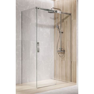 Radaway Espera Pro KDJ drzwi prysznicowe ze ścianką 110 cm prawe chrom/szkło przezroczyste 10090110-01-01R/10092110-01-01R