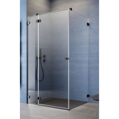 Radaway Essenza Pro Black KDJ drzwi prysznicowe 80 cm prawe czarny mat/szkło przezroczyste 10097080-54-01R