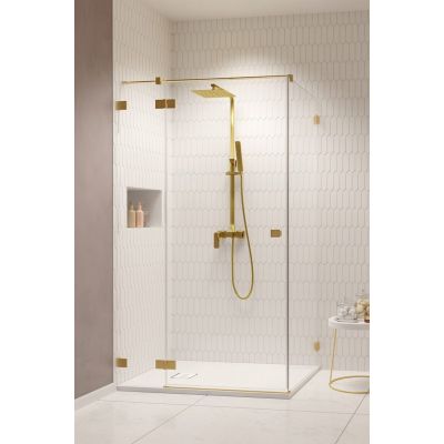Radaway Essenza Pro Brushed Gold KDJ drzwi prysznicowe 100 cm lewe złoty szczotkowany/szkło przezroczyste 10097100-99-01L