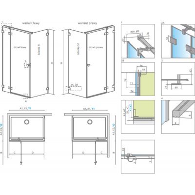 Radaway Espera Pro KDJ drzwi prysznicowe 120 cm uchylne chrom połysk/szkło przezroczyste 10097120-01-01L