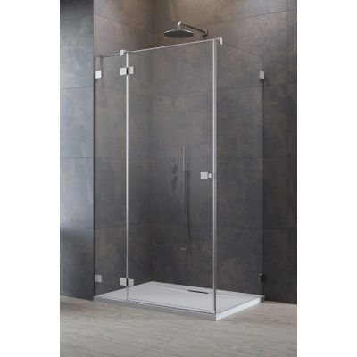 Radaway Essenza Pro KDJ drzwi prysznicowe 120 cm lewe nikiel szczotkowany/szkło przezroczyste 10097120-91-01L
