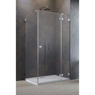 Radaway Essenza Pro KDJ drzwi prysznicowe 120 cm prawe szczotkowany/szkło przezroczyste 10097120-91-01R