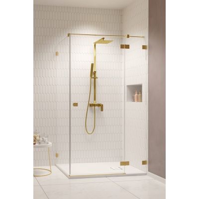 Radaway Essenza Pro Brushed Gold KDJ drzwi prysznicowe 120 cm prawe złoty szczotkowany/szkło przezroczyste 10097120-99-01R