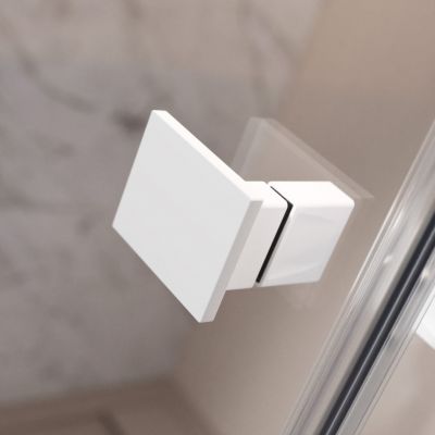 Radaway Essenza Pro DWJ drzwi prysznicowe 100 cm uchylne biały mat/szkło przezroczyste 10099100-04-01L
