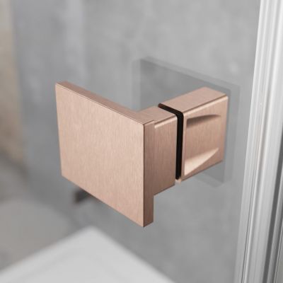 Radaway Essenza Pro Brushed Copper DWJ drzwi prysznicowe 100 cm wnękowe lewe miedź szczotkowana/szkło przezroczyste 10099100-93-01L
