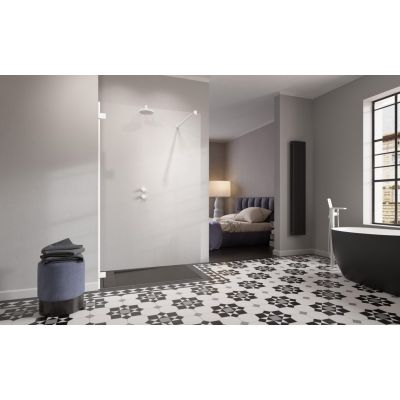 Radaway Essenza Pro White Walk-In ścianka prysznicowa 150 cm wolnostojąca biały mat/szkło przezroczyste 10103150-04-01