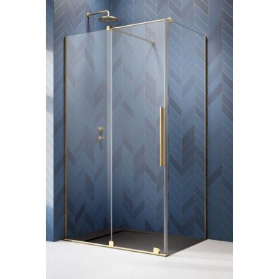 Radaway Furo Gold KDJ drzwi prysznicowe 47,2 cm lewe złoty połysk/szkło przezroczyste 10104472-09-01L