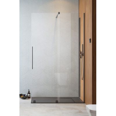 Radaway Furo Walk-In drzwi prysznicowe 58,8 cm rozsuwane gunmetal szczotkowany/szkło przezroczyste 10106588-92-01R