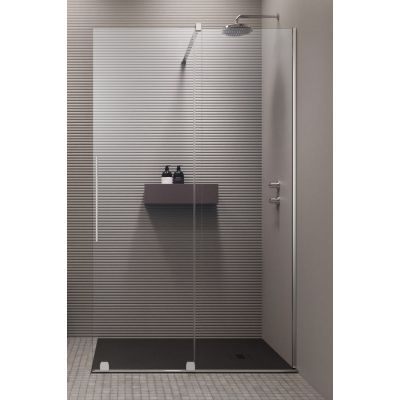 Radaway Furo Walk-In drzwi prysznicowe 63,8 cm prawe chrom/szkło przezroczyste 10106638-01-01R