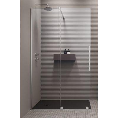 Radaway Furo Walk-In drzwi prysznicowe 68,8 cm prawe chrom/szkło przezroczyste 10106688-01-01R